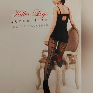 Bow tie backseem stockings